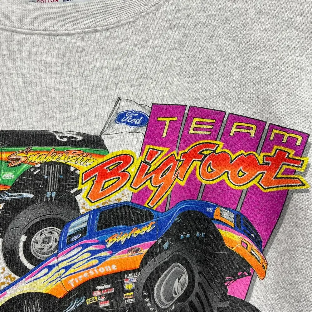 Vintage Ford Team Bigfoot Monster Truck Crewneck Sweatshirt '07‎ Men's XL Rare